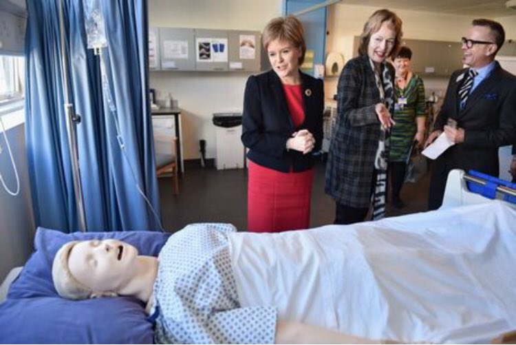 kevverage's tweet photo. Nicola Sturgeon pays a visit to the SNP conference to check up on the condition of her party https://t.co/cz1tDgUndj