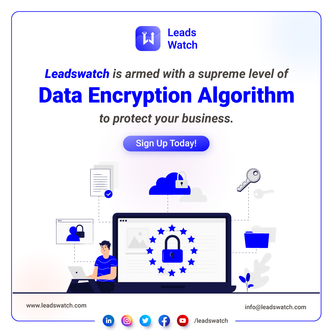 Leadswatch is equipped with a supremely advanced level of data encryption to help you protect your business from any online threat whatsoever. Sign up to Leadswatch today and forget your worries—your business is safe. leadswatch.com #leadershipskills #businessgrowth