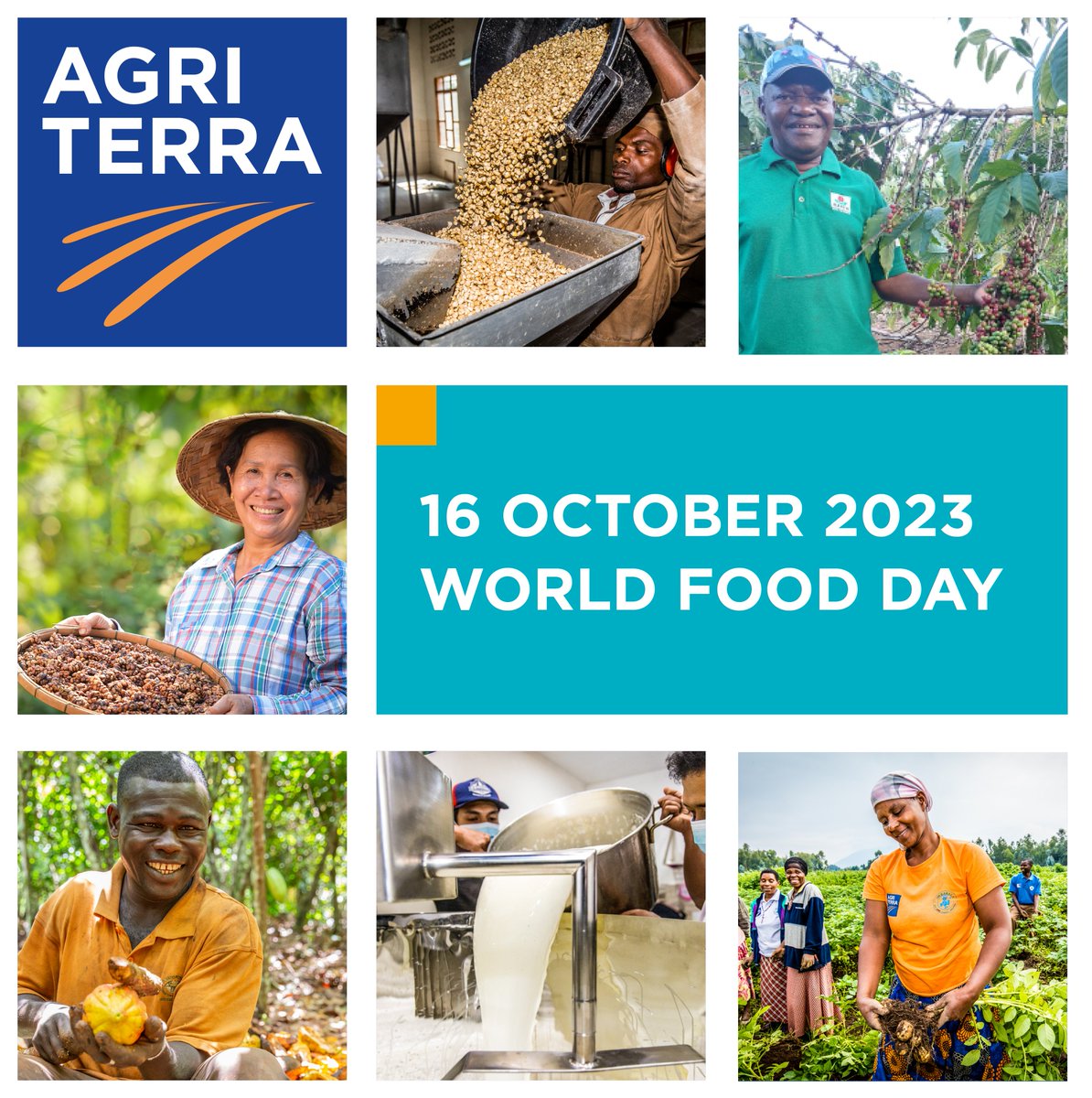 Strong farmer cooperatives are key in any society for food &amp; nutrition security. 🥑🥦🥒🥔🍞🍎🧀🥕 By strengthening cooperatives Agriterra contributes to this impact area.
#WorldFoodDay2023
#coopsagainsthunger