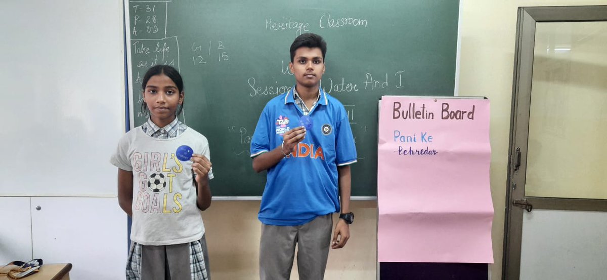Students of Ahlcon Intl class VIII  commenced their water exploration journey with JAL ITIHAAS - The water Heritage Classroom programme under the guidance of our Principal Mr Sanjay Yadav.#Session 1 Water &amp; I.