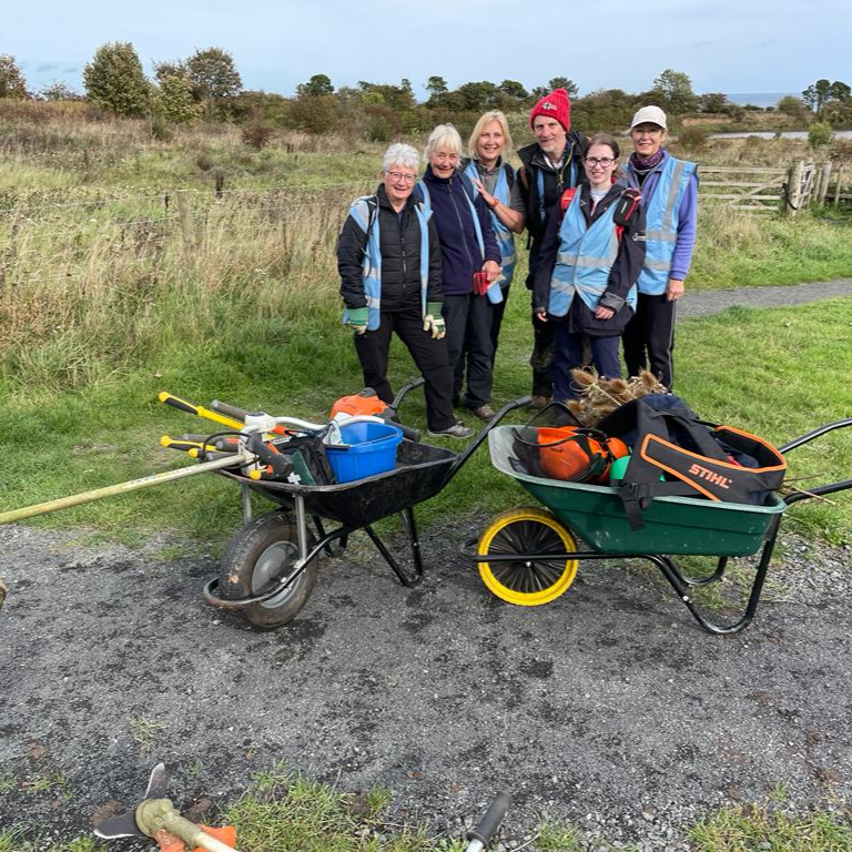 coast_care's tweet photo. The volunteers did a sterling job on nature reserve habitat management recently. Here's the team cutting vegetation, clearing brambles and brushcutting to improve grassland, encourage wildflowers &amp; make the area better for the grazing exmoor ponies! #volunteer #aonb #conservation https://t.co/Oq22JPjj1i