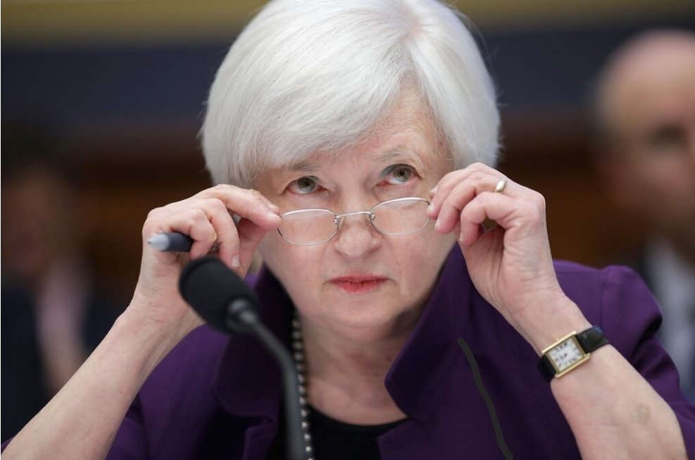anthonyzenkus's tweet photo. Janet Yellen: "We can certainly afford two wars". 

Ghoul. https://t.co/kcPTP6p5D3