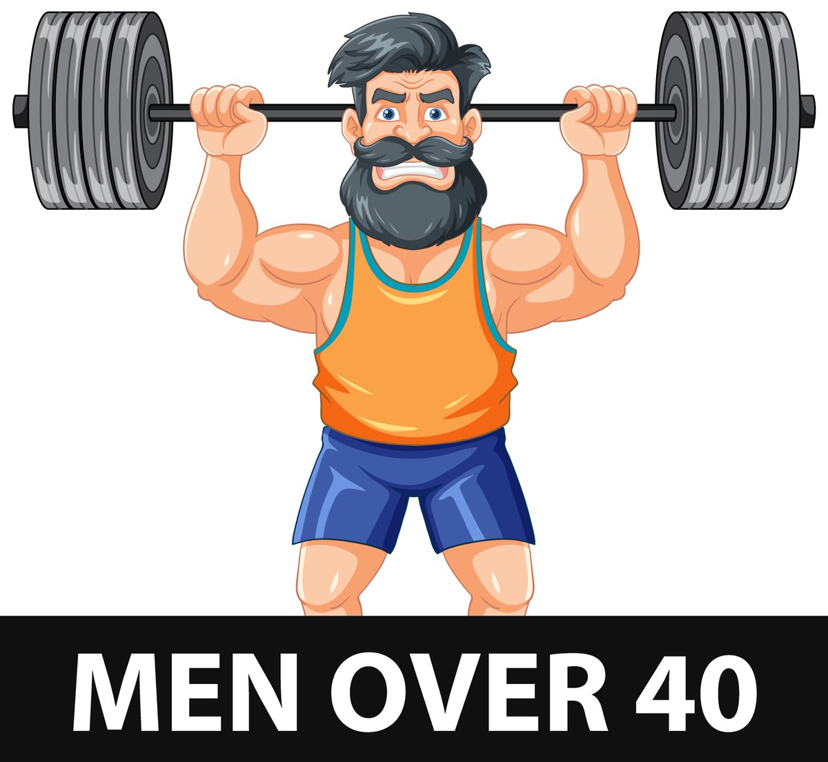 20 Fitness Hacks For Men Over 40:

1) Stay motivated by thinking of your kids on tough days.

2) Opt for walking or sprinting instead of moderate-intensity cardio.

3) Reduce joint pain with collagen, fish oil, and curcumin supplements.

4) Combat muscle loss by lifting weights