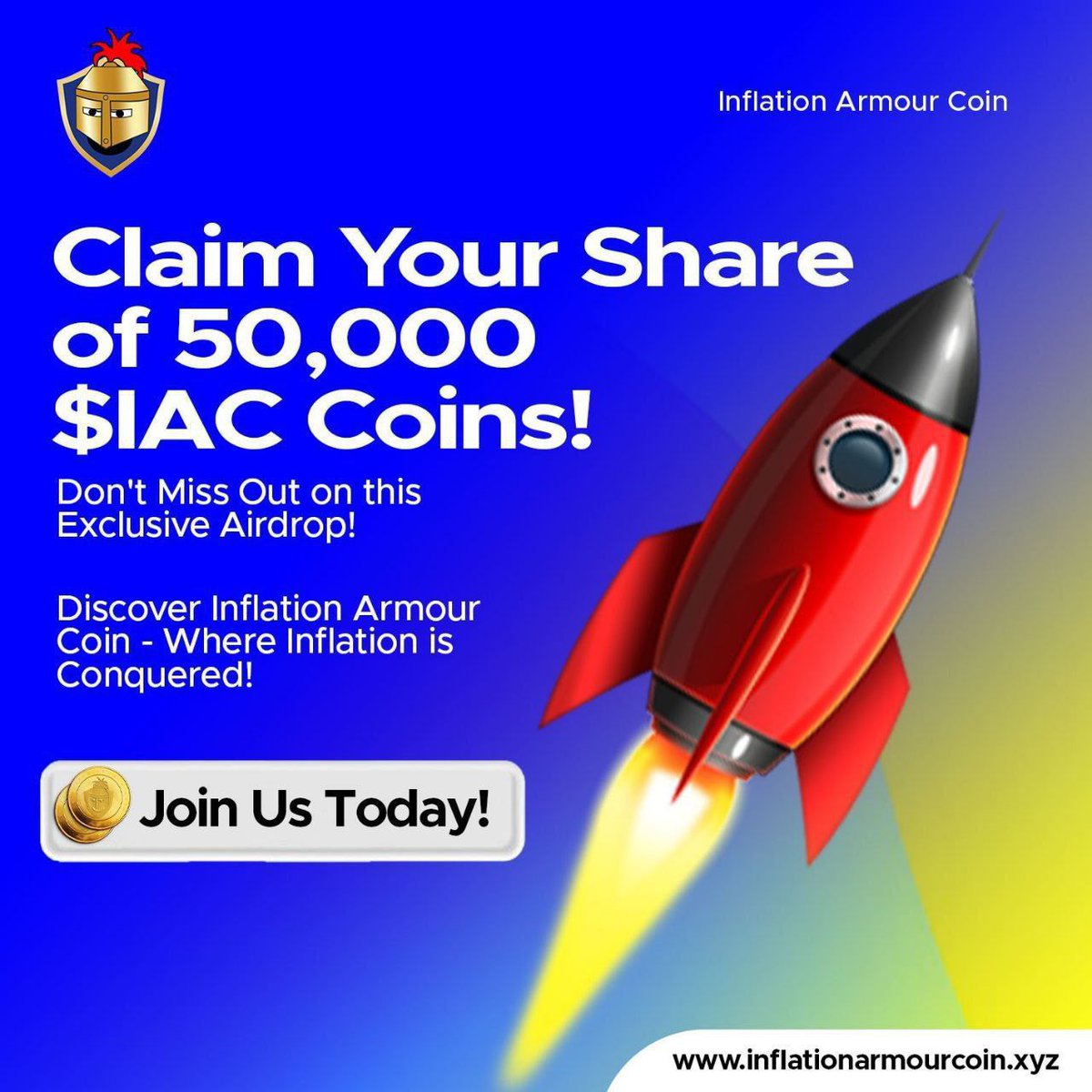 Coinrainmakers's tweet photo. @ZaraGiveaway @GiveawayGirlies 🎁50,000 $IAC Coins Just for Signing Up💛🧡❤️💜💚

✳️50,000 $IAC coins to
📛first 10,000 users
🟢Join Here :- https://t.co/B3R4J339Tw

🟡Register
🟡Verify Email 
🟡Done 
🟡List on #pancakeswap 18th Oct https://t.co/VgMvqkkeFs