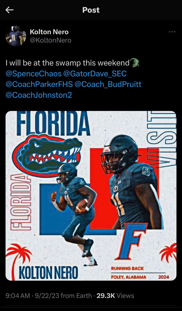 kingshaad19's tweet photo. 1500 rushing yard so far this season we scared to take that chance ! 🎯@CoachJuluke he the top of the top know y’all waiting on Texas commit hell with him my family stronger faster and got more heart ! Make it happen ✊🏾🔒🐊💙🧡💙🧡💙🧡 #2024 #UnderDo @KoltonNero is HIM! https://t.co/nrYdtfYSoP