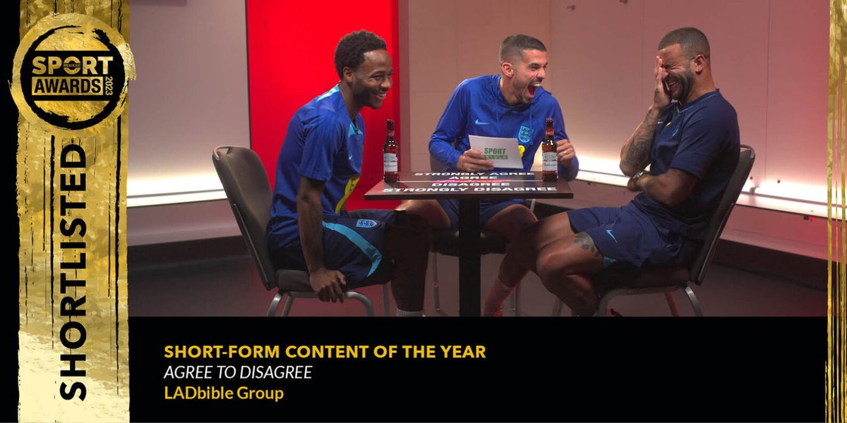 Broadcast Sport (@broadcast_sport) on Twitter photo Shortlisted for Short-Form Content of the Year is Agree to Disagree, <a href="/LADbibleGroup/">LADbible Group</a> #BSportAwards23 bit.ly/BSport23shortl… Shortlisted for Short-Form Content of the Year is Agree to Disagree, <a href="/LADbibleGroup/">LADbible Group</a> #BSportAwards23 bit.ly/BSport23shortl…