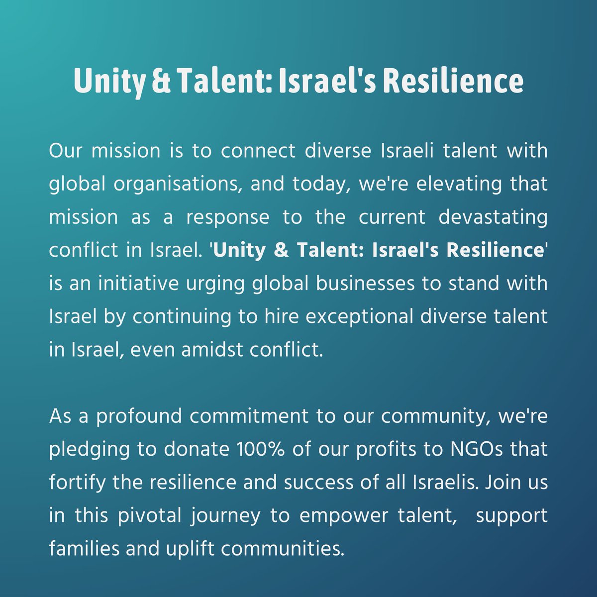 CWS Israel tweet media