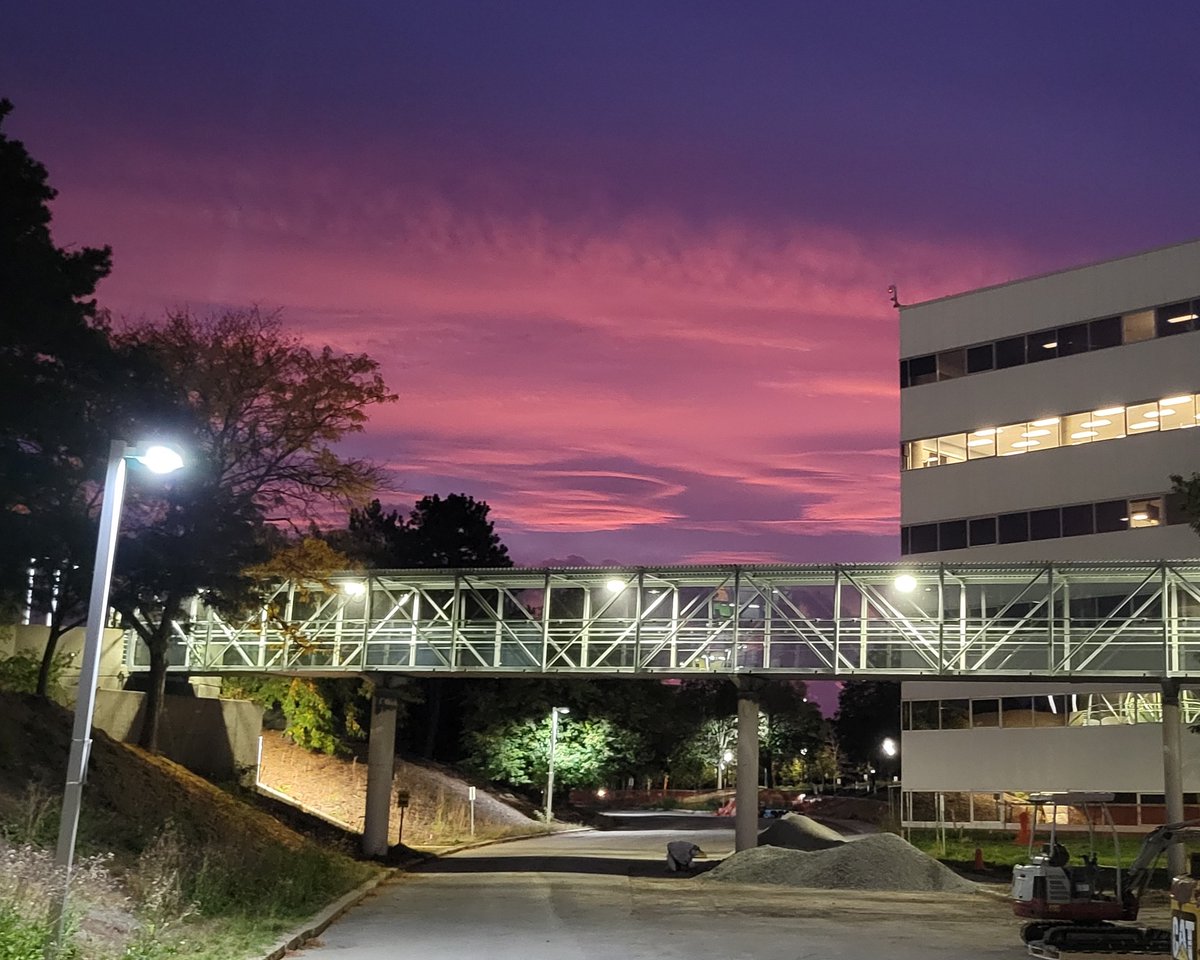 🌉 Markham's New Pedestrian Bridge 🚶‍♀️🚗 Kiwi Newton's latest project is shaping up! Our pedestrian bridge, crafted from galvanized steel and precast concrete, shines with natural light during the day and stays brilliantly visible at night. A testament to innovation and safety.