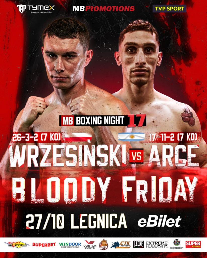 promotions_mb's tweet photo. ‼️ Pięściarz, który nie boi się marzyć. Chce wrócić i znowu powalczyć o duże cele. WRZESIŃSKI w karcie walk BLOODY FRIDAY 🥊
🇵🇱 WRZESIŃSKI 🆚 ARCE 🇦🇷
📅 27.10
🌃 LEGNICA
🖥️ @sport_tvppl
#mbboxingnight #mbpromotions https://t.co/5znmLkCE4E