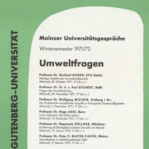 Das Zukunftsmodul "Climate Lab" blickt mit studentischen Klimaprojekten nach vorn - mit Hilfe des Universitätsarchivs aber auch zurück in die Vergangenheit, denn schon seit den 70er-Jahren sind Umweltfragen ein Thema an der <a href="/uni_mainz/">Universität Mainz</a> 
ub.uni-mainz.de/de/climate-lab…