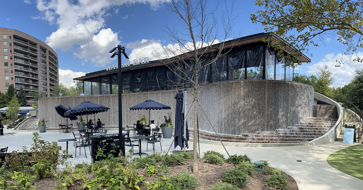 Our team is proud to announce the completion of Water Park at National Landing in Arlington, VA! Bowman drew upon regional knowledge and technical expertise to deliver a project that blends the natural landscape with modern amenities. ecs.page.link/N7Rex

#BetterWithBowman