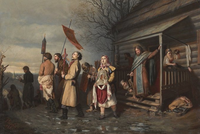 An Easter procession in a Russian village, by Vasily Perov. Whilst serfdom allowed Russia access to a reliable source of manpower for wars, the practice was now almost non-existent elsewhere on the continent.