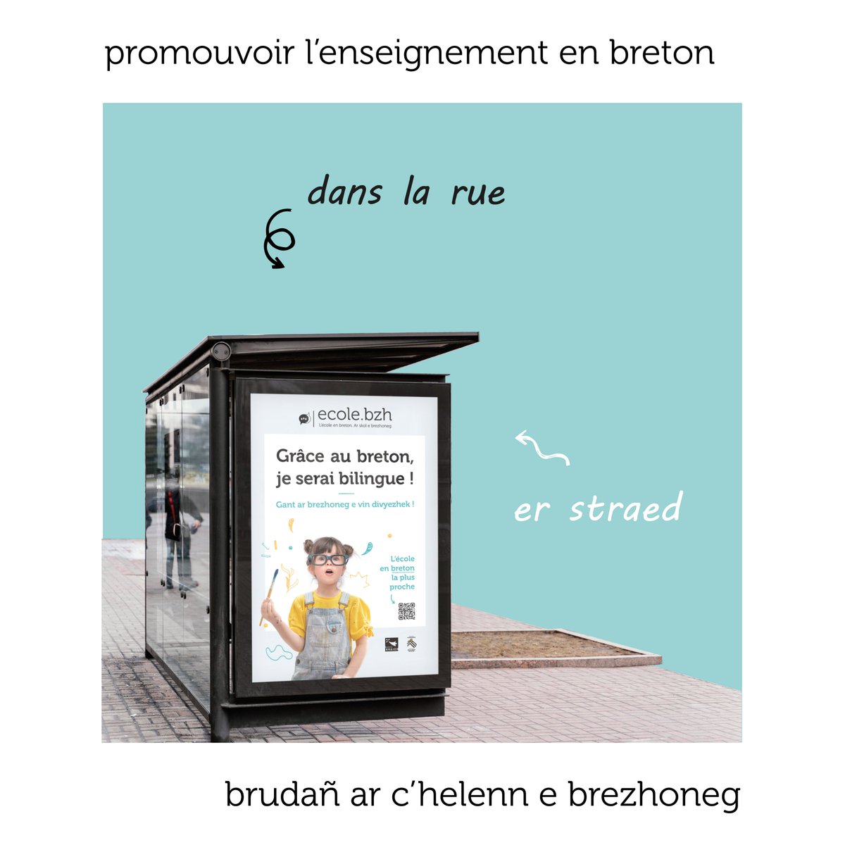 Qui sommes-nous?
✅ Une campagne de communication pour sensibiliser à l'enseignement en langue #bretonne !

Avec plus de 400 écoles sur les 5 départements, nous travaillons tous ensemble pour vous informer sur le #bilinguisme, le #breton, les #portesouvertes... 🤝