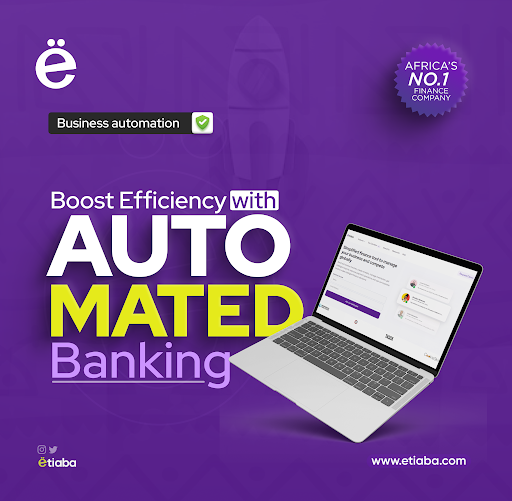 Explore the features of automated banking systems to boost your business efficiency with Etiaba.

Conveniently use our cutting-edge automation technology to simplify your transactions

Sign up on the Bio link, to get started with #etiaba
#KoboaccountantAfrica
#Koboaccountant