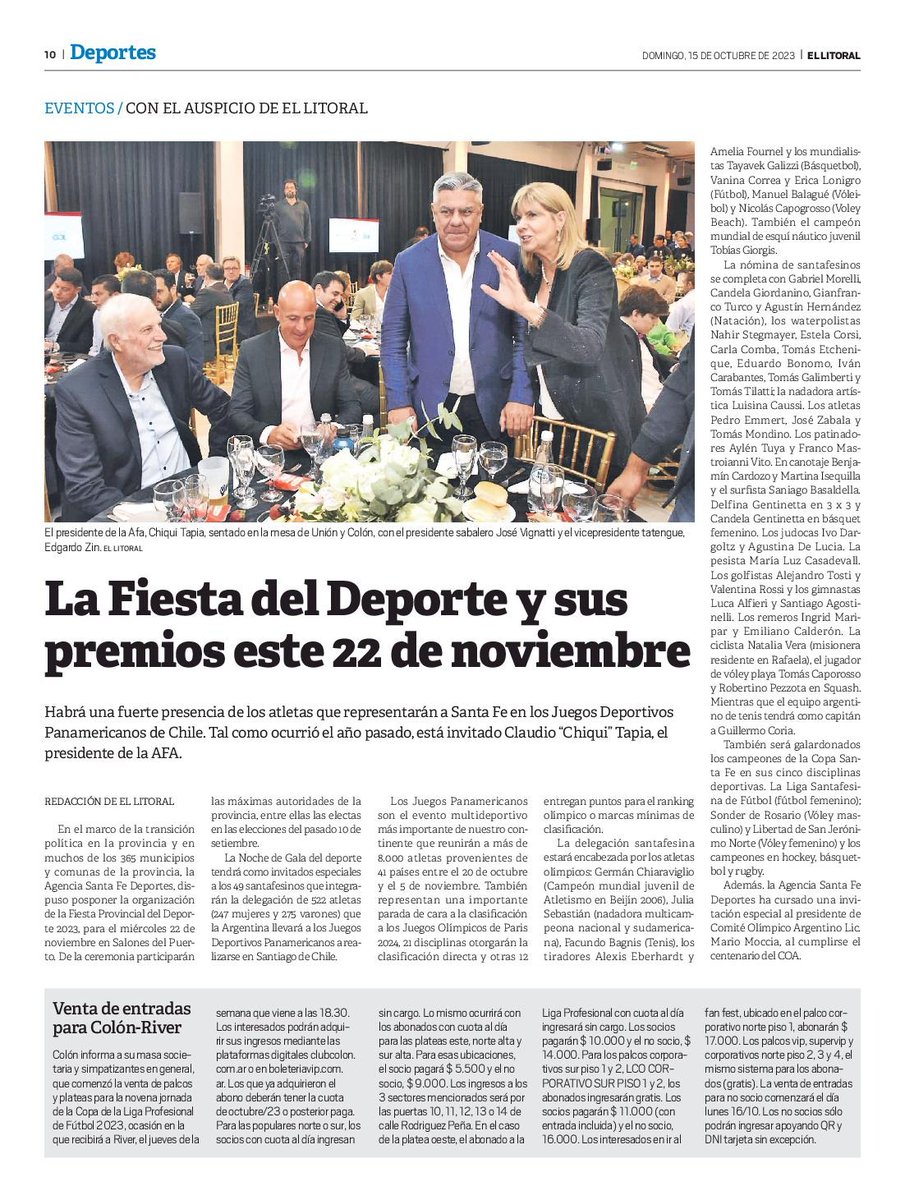 Miércoles 22 de noviembre en Salones del Puerto. Edición número 31.