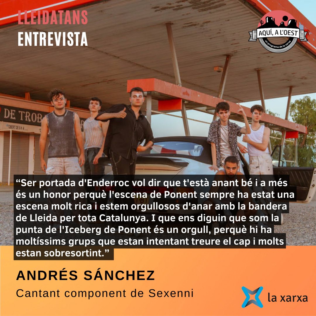 "Als lleidatans fan coses" avui coneixerem més a fons a  <a href="/Sexenni1/">Sexenni</a>  la revelació musical lleidatana dels darrers temps. Aquest setembre el grup ha llançat Supernova.

📻 L'entrevista a partir 17.15h a la teva ràdio

Una entrevista de <a href="/sabinapedros/">Sabina Pedrós</a> <a href="/alpicatradio/">Alpicat Radio 107.9</a> <a href="/laxarxa/">La Xarxa</a>