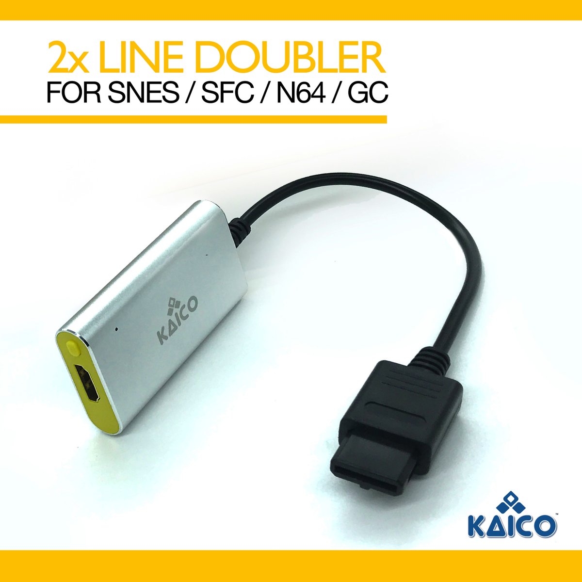 Kaico Nintendo Line Doubler HDMI Adapter

kaicolabs.com/product/ninten…

Play classics from

- SNES
- N64
- GameCube

On a modern HD TV with no messy bundle of cables

#Nintendo #SNES #SuperNintendo #N64 #GameCube #Kaico