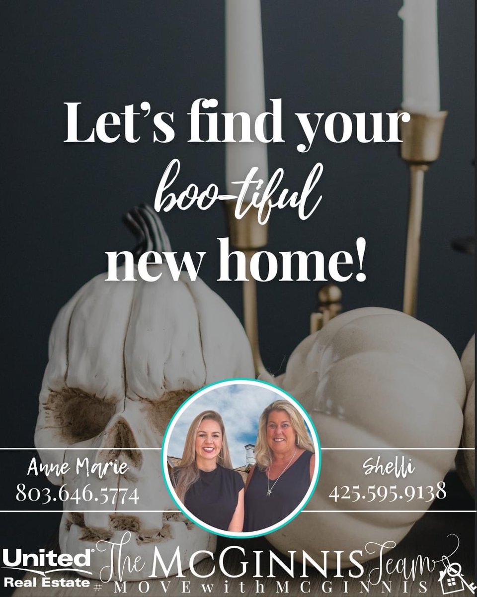 hyggehomesteam's tweet image. 🎃Let's find your BOO-TIFUL new home!🎃

This is a GREAT time to buy!💥

Less competition with sellers often offering buyer's incentives!🎈

If you are considering buying OR selling, call us today!📞

#MOVEwithMCGINNIS #homesweethome #SCrealtor #GArealtor