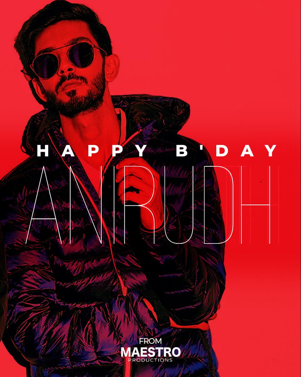 Maestro_Tweets's tweet photo. Happy Birthday ROCKSTAR ANIRUDH🎉

We started the year bright with your concert in Singapore 🔥! We wish you all the best for all your upcoming projects ❤️ !

With love,
Team Maestro

#Anirudh
#MaestroProductions
#OnceUponATime
#TeamMaestro 
@anirudhofficial https://t.co/bQanJ6RfPX