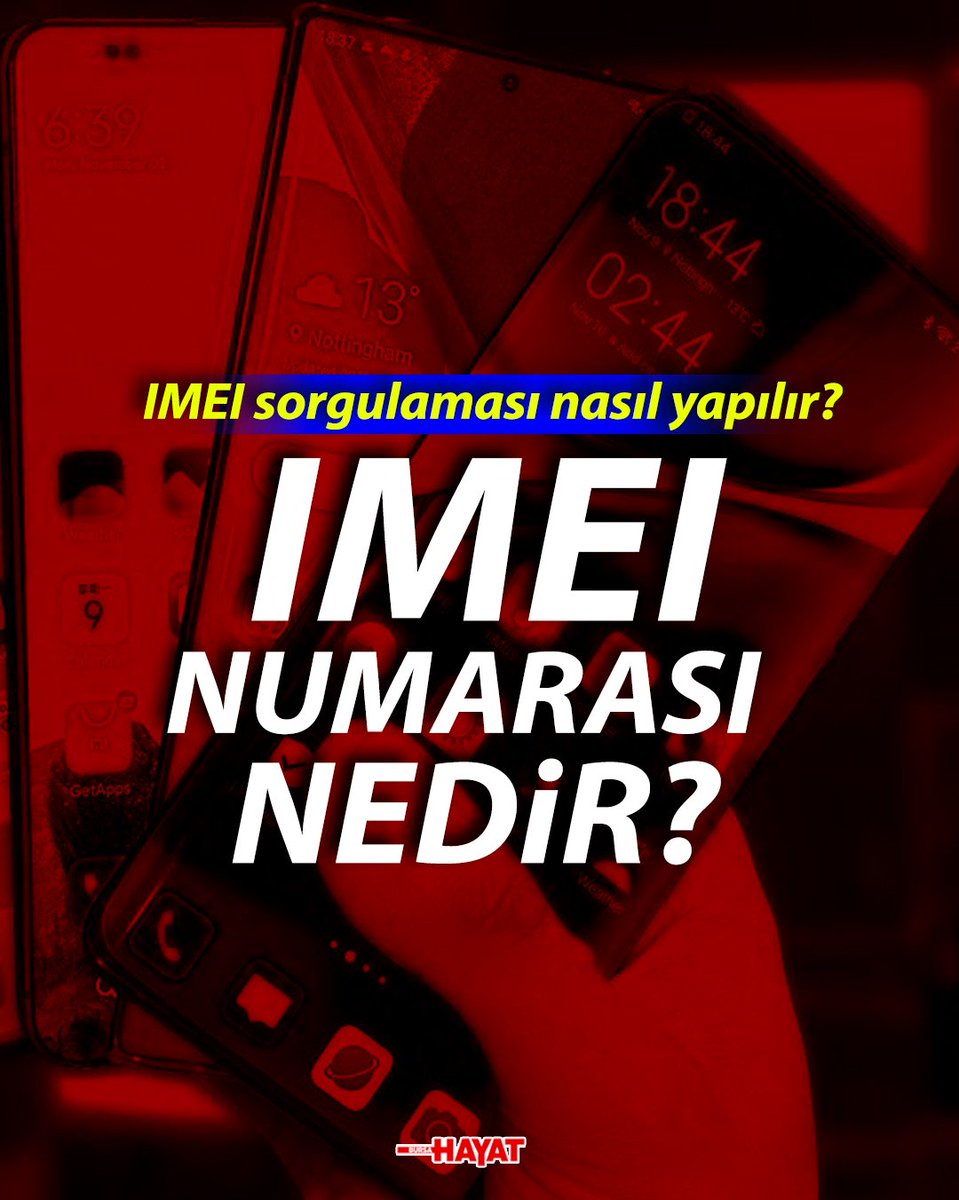 Telefonlarda IMEI sorgulaması nasıl yapılır? IMEI numarası nedir?
->
bursahayat.com.tr/gundem/telefon…

#IMEI #telefon #kayıt #ımeıkayıt #btk #sondakika