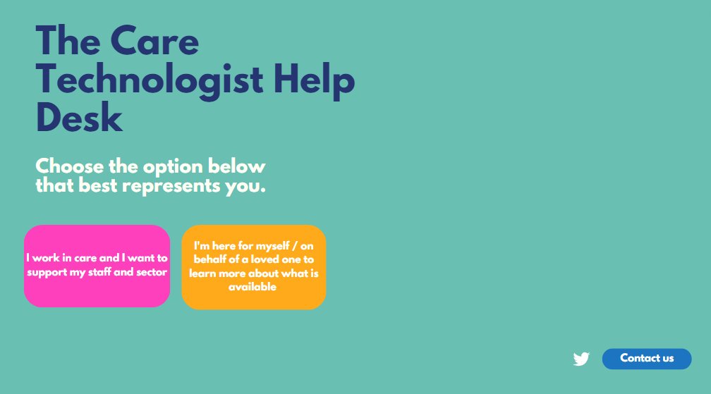 We are creating an online resource to help people become more independent with technology, and create more technologist roles in the future. Are you an individual, care worker or service provider interested in taking part? Sign up to of our focus groups! 
form.jotform.com/232883913275060