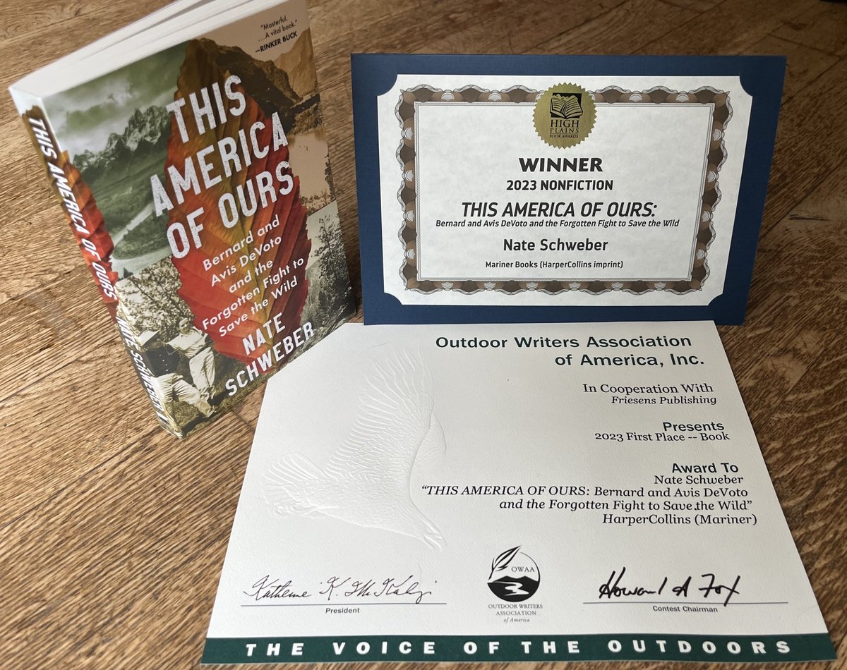 Three fast facts about my book: 1. It just won the High Plains Book Award. 2. It’s this year's first place book from the Outdoor Writers Association of America. 3. It’s newly out in paperback. (All the words, a third less price!)