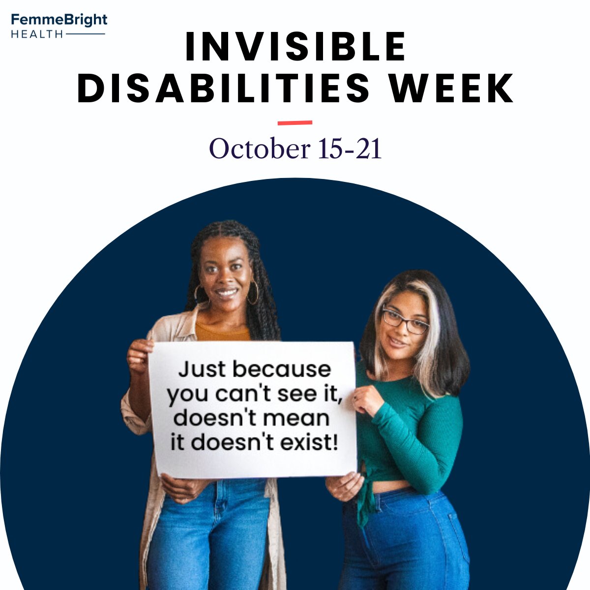 This #InvisibleDisabilitiesWeek, we're spotlighting the hidden challenges of 40M women in the U.S. and Canada battling autoimmune conditions.

Invisible symptoms include:
➡️ Chronic fatigue
➡️ Joint pain
➡️ Brain fog
➡️ Abdominal discomfort
➡️ Depression/anxiety

<a href="/InvDisabilities/">Invisible Disabilities Association</a>