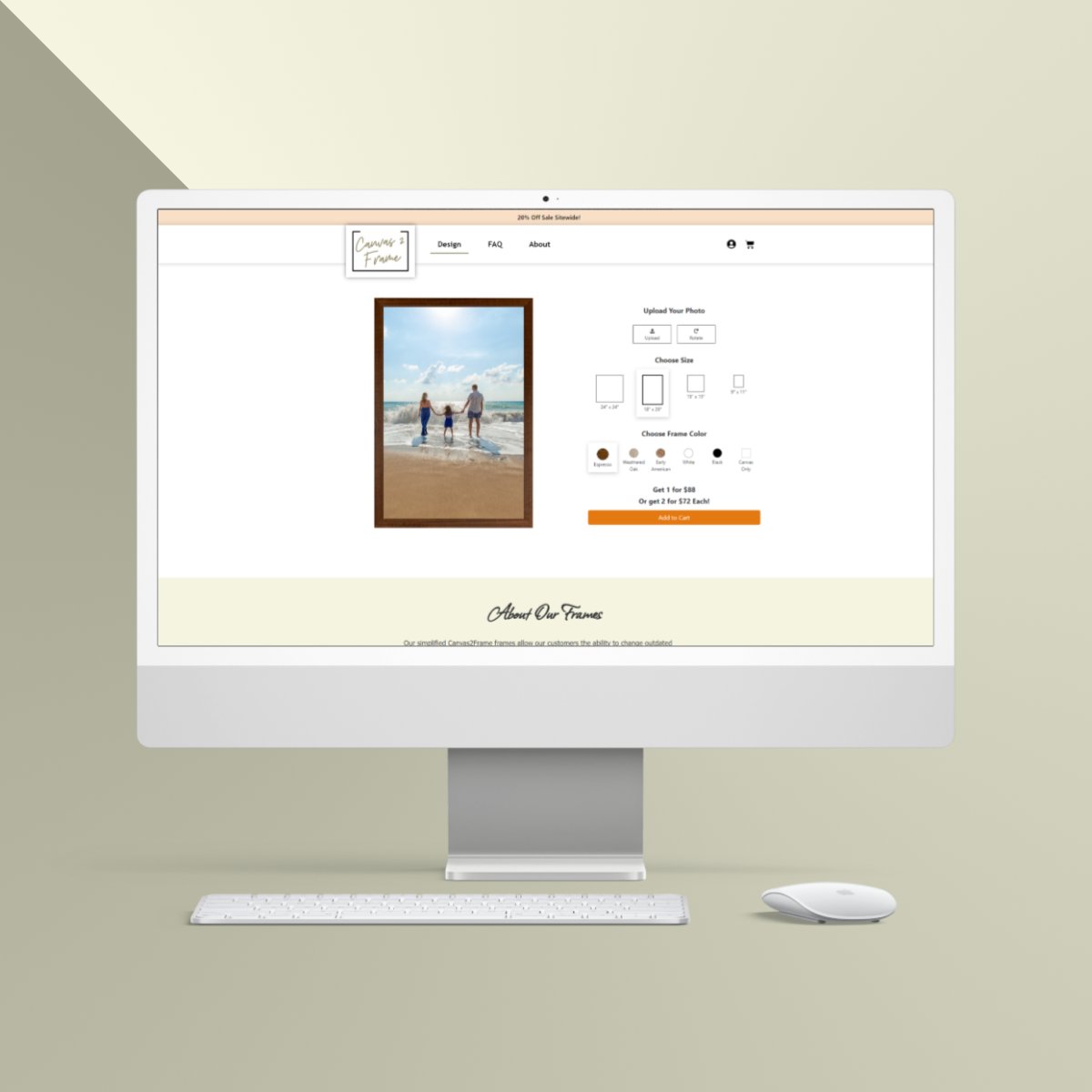 aomtweets's tweet photo. 📷 We recently worked with Canvas2Frame  to bring their idea online. Their simplified Canvas 2 Frame frames allow customers the ability to change outdated pictures over time with ease. 
Take a look at the website we put together for them: https://t.co/L1kbANzxMP https://t.co/WAvTDfs3yT