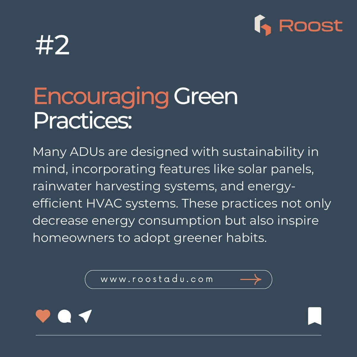 roostadu's tweet image. Embrace eco-conscious living with ADUs! Reduce your carbon footprint, conserve resources, and protect green spaces. 
Discover sustainable living with Roost ADUs. 🌱🏡 
.
To explore more, visit our website: roostadu.com
.
#roostadu #sustainableliving
