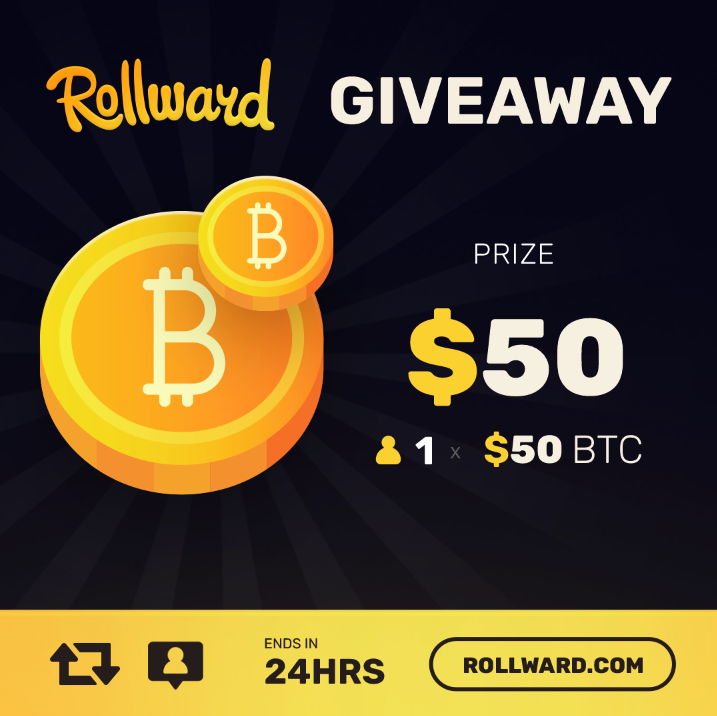 Rollwardcom's tweet photo. $50 Giveaway 🎁

To enter:
- Retweet &amp; like this tweet
- Follow us (@Rollwardcom)
- Turn notifications ON (proof)

1 winner picked in 24 hours, 
Best of luck! 🤞 https://t.co/1EctKnYzIk