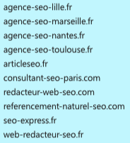 Je fais les ménages dans mes noms de domaine
1er lot à vendre sur la thématique SEO
10 ndd pour 300€
Facture possible

RT apprécié