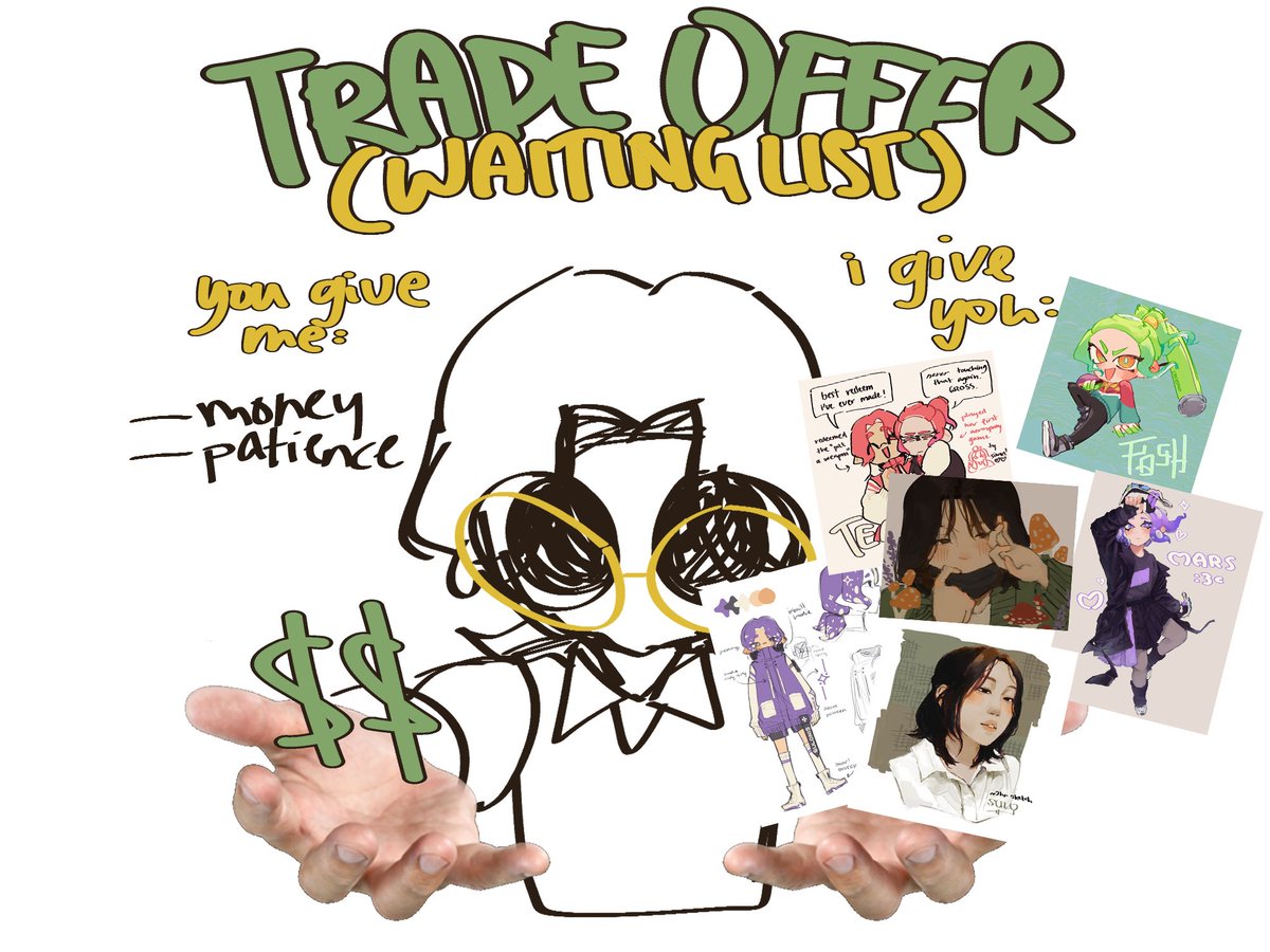 COMMISSIONS OPEN SOON. DETAILS BELOW, THIS IS AN ILLUSTRATED GUIDE (i have some legal documents to sort) 1/4

if you have any enquiries AFTER reading the thread, please feel free to ask in replies or DM me on discord (<a href="/crombld/">bsky/instagram @crombld</a>)!