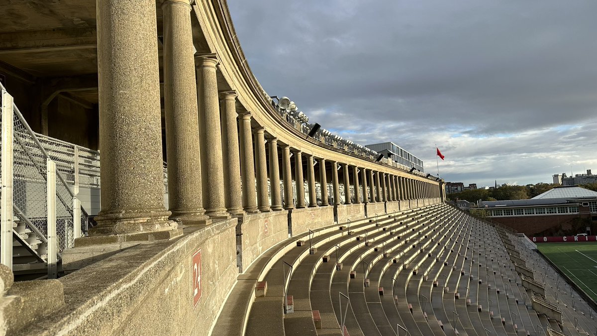 cfbcampustour's tweet photo. With its U-Shaped Neoclassical design Harvard Stadium was an engineering marvel &amp; 1st built specifically for CFB. Made of reinforced concrete, its dimensions influenced the adoption of the forward pass (not widening the field). This National Historic Landmark will live on forever https://t.co/RPlq3LmD47