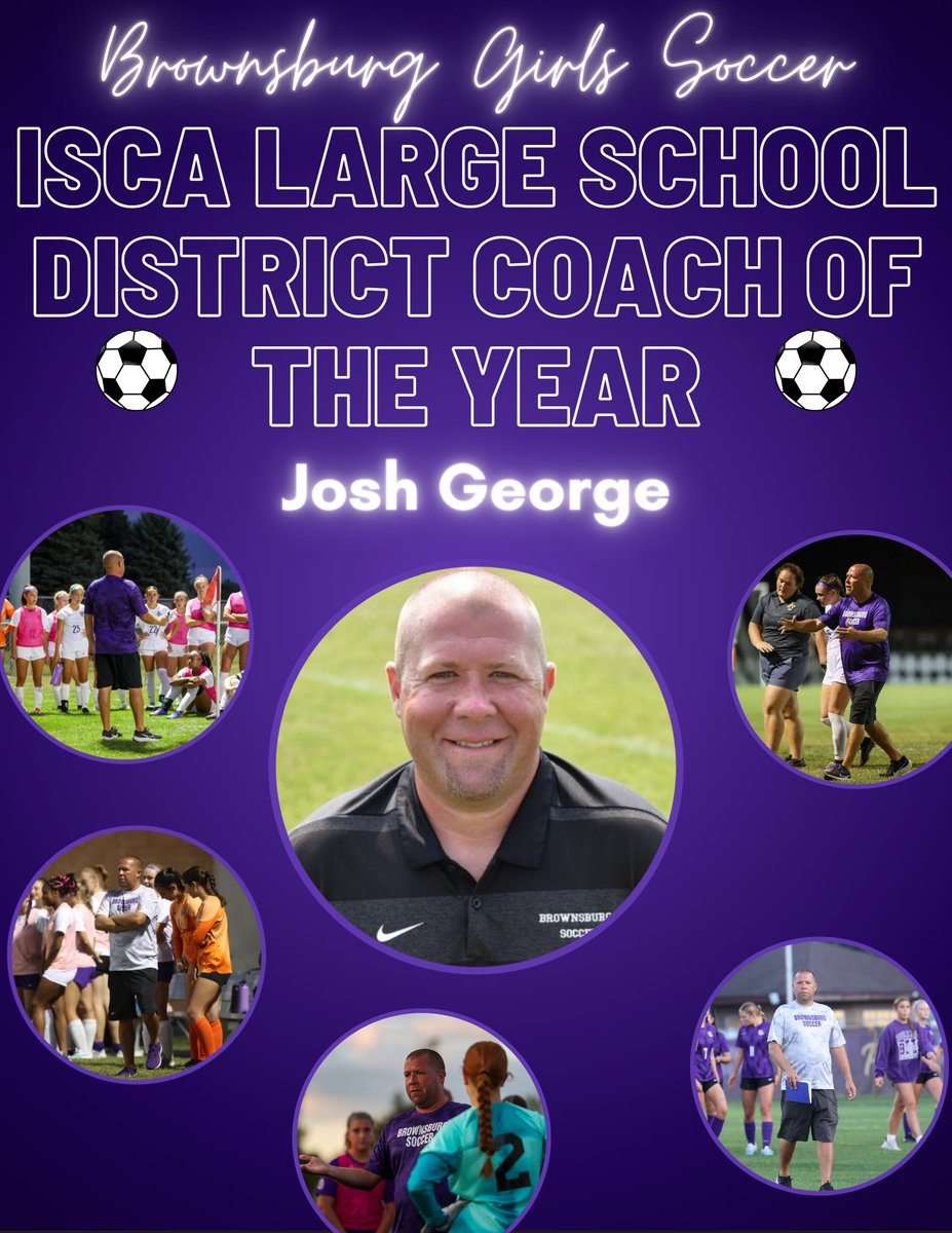 Congrats to Coach Josh on being voted ISCA Large School District Coach of the Year!