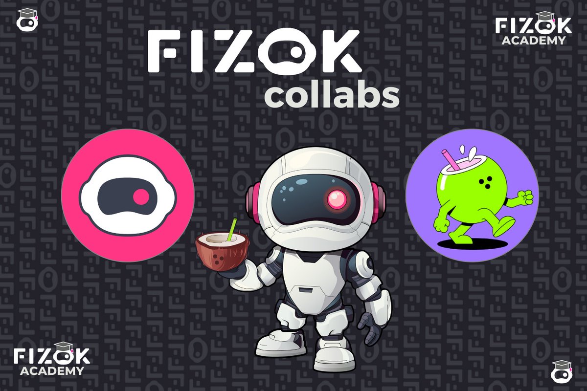 🎉Sorteo Collab Fizok

1️⃣ 3 WL Premium &amp; 9 WL Fizok
2️⃣ 1 COCO NFT

Fizok lanza su colección el 26/10🗓️

Una academia GAMIFICADA para holders💚 

Este trait colaborativo tendrá una utilidad oculta muy TOP 👀

Me gusta &amp; Follow <a href="/fizok_web3/">FIZOK | Discord y Comunidades</a> &amp; <a href="/cocobayworld/">COCOBAY 🥥</a>
