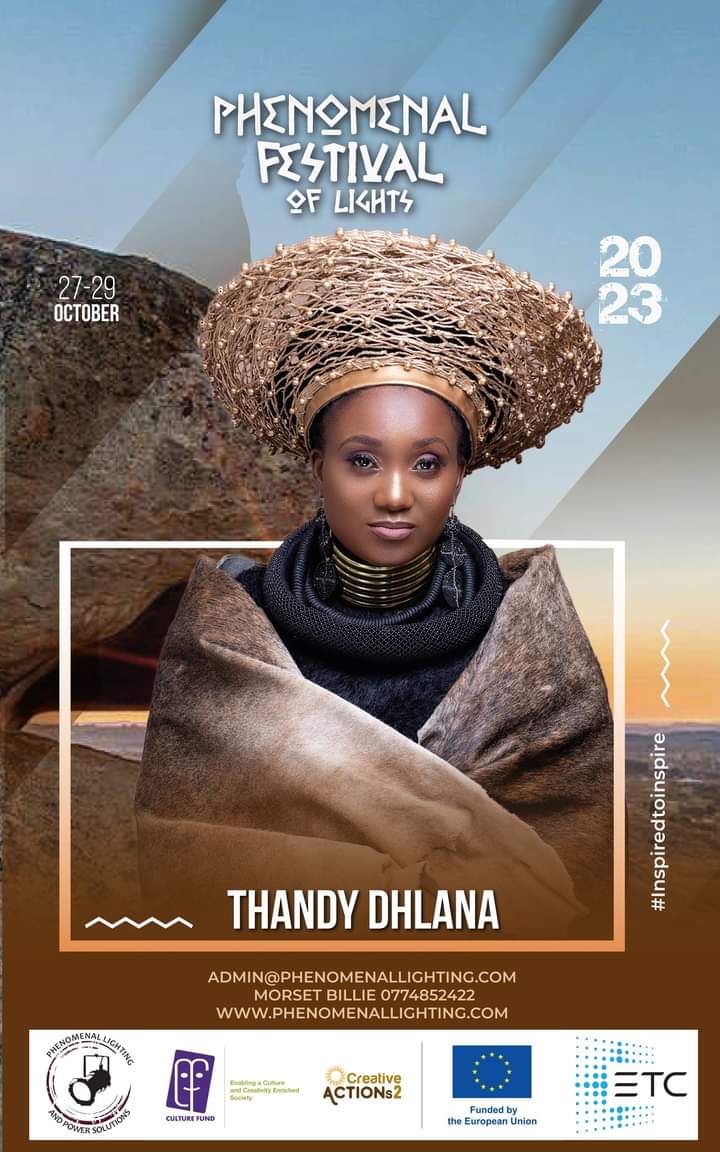 Introducing one of the amazing artist to be at the Phenomenal Festival of Lights,Thandy Dhlana <a href="/ThandyDhlana/">Thandy Dhlana</a> an amazing singer of 'Ethonosoul' music and songwriter.
<a href="/culturefundzim/">Culture Fund</a>
<a href="/PhenomenalLight/">Phenomenal Lighting & Power Solutions</a>
#ElectronicTheatreControls 
#CreativeACTIONs