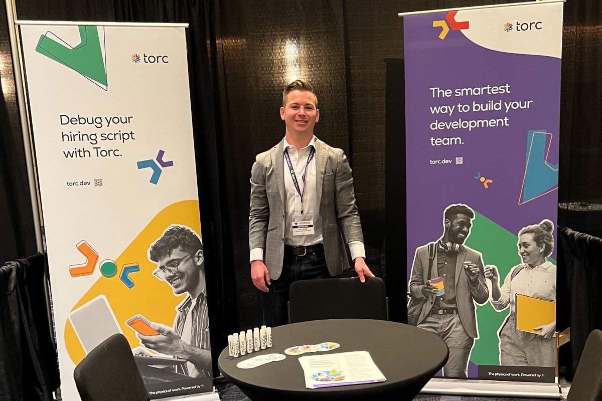 torcdotdev's tweet photo. Visit @opentorc at the @QuartzNetworkUS #CIO #CISO #SupplyChain and #ITLeadership #Summit! #opentalent #nearshore #talentnetwork #enterprise #software #remotework #staffing #CEO #jobs https://t.co/93tgoUhxnt
