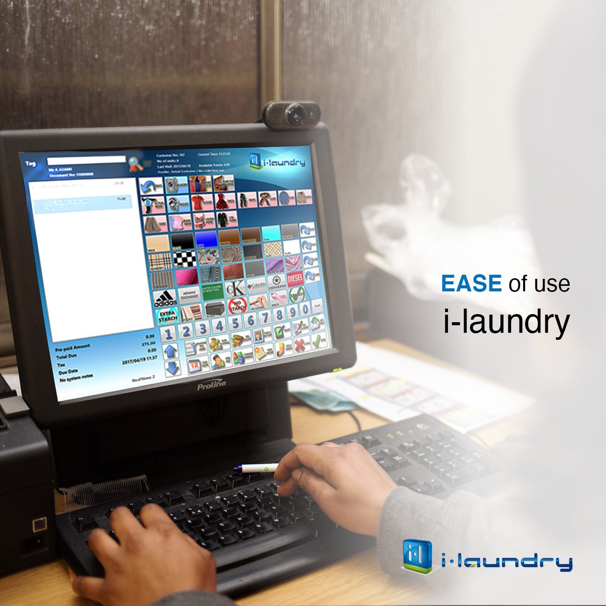 Designed for touch screens, i-Laundry places Dry Cleaning and Laundry Management at your fingertips. i-Laundry is user-friendly ,fast and easy to learn. Our software increases productivity, eliminates mistakes and reduces service time, cutting the queue at the cashier counter.