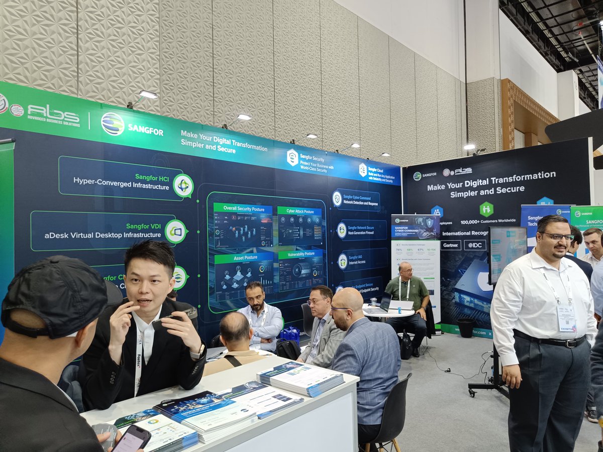 ABSMENA's tweet photo. From the activities of the first day

join us 

#GITEX GLOBAL
📍Dubai World Trade Centre
🗓 16-20 October 2023
Our booth at Hall 25, Stand H25-23. 
.
.
.
#GITEXGLOBAL#GITEX2023 #ABSMENA #Sangfor https://t.co/AsB4OctYCM