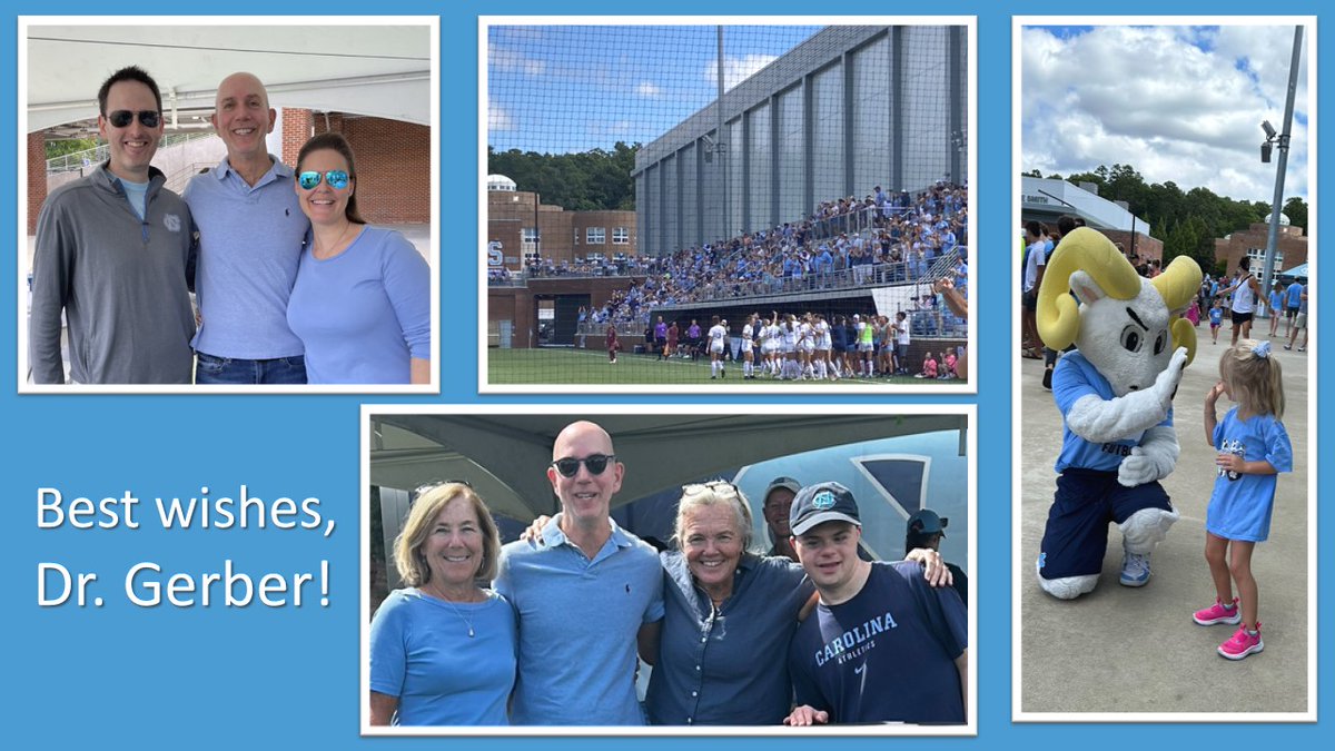 UNCSurgery's tweet photo. Wishing heartfelt good luck to Dr. David Gerber, moving on to his next role as Chair of Surgery at @UCincyMedicine. Thank you for 25 years of extraordinary lasting impact in serving our mission and the people of North Carolina. #AlwaysATarHeel💙🐏
@UNC_SOM | @UNC_Health_Care https://t.co/o1yLkWfihr