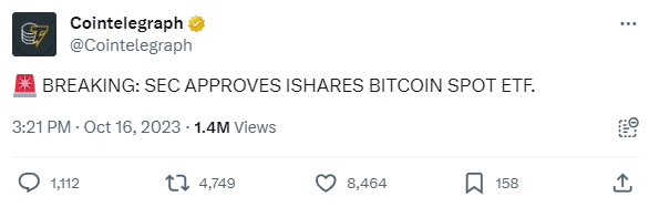 <a href="/Cointelegraph/">Cointelegraph</a> Nah motherfuckers, you're not getting out of this shit.

I got the original tweet.

Jail time baby.