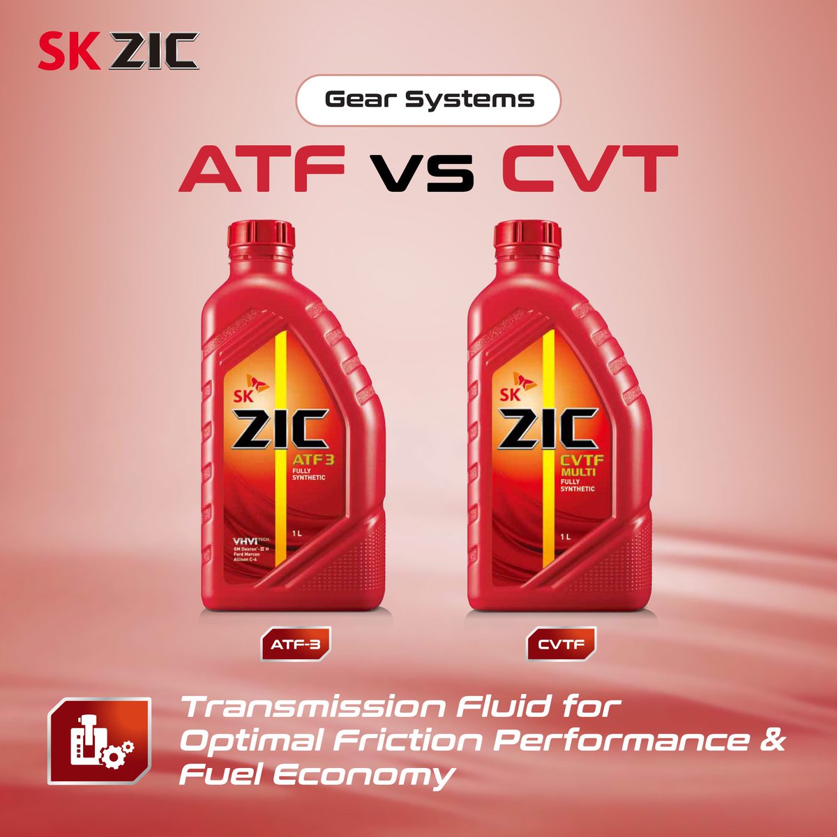 ATF vs CVT: It's the ultimate Transmission Oil showdown! 🚗💨 Who'll shift into high gear first? it's about to get exciting with SKZIC premium transmission oils! 💥 

#SKZIC_MEA #GenuineTechnology #TransmissionOil #CVT #ATF
