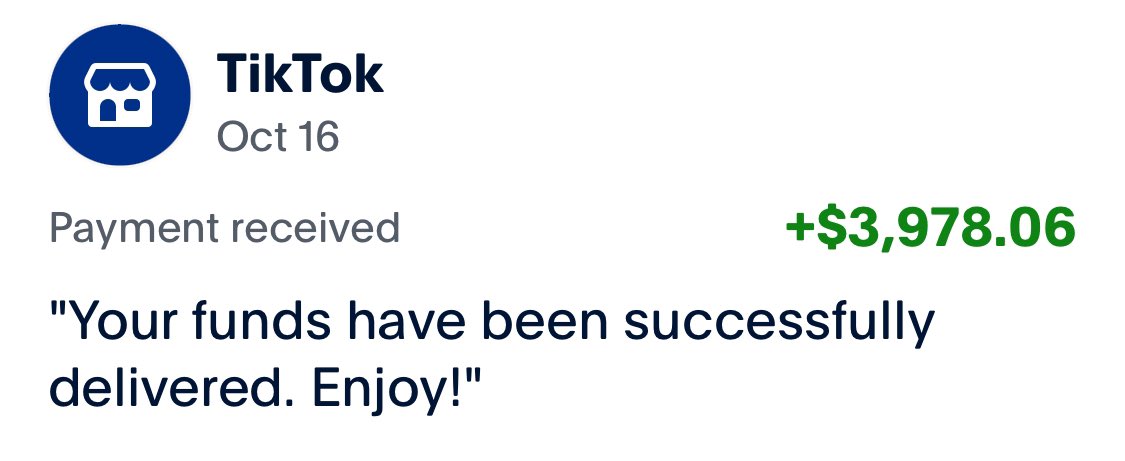 WZTK's tweet photo. TikTok earnings really hit this month 🤭 https://t.co/o0eiY4OiQz