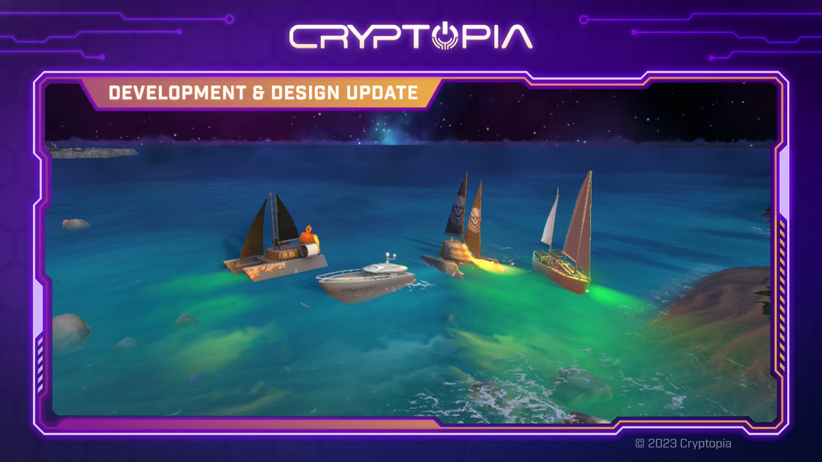 CryptopiaOFCL's tweet photo. Development &amp; Design update

Navigating a gaming revolution! Our devs added stunning top-down ship lighting, crafting an unprecedented gaming ambiance.

Website: https://t.co/PM5LmTwiVi
Linktree: https://t.co/wpZTUWORF7

#Cryptopia #Cryptopiadesign #Cryptopiadevelopment https://t.co/tgRqDxk3Hn