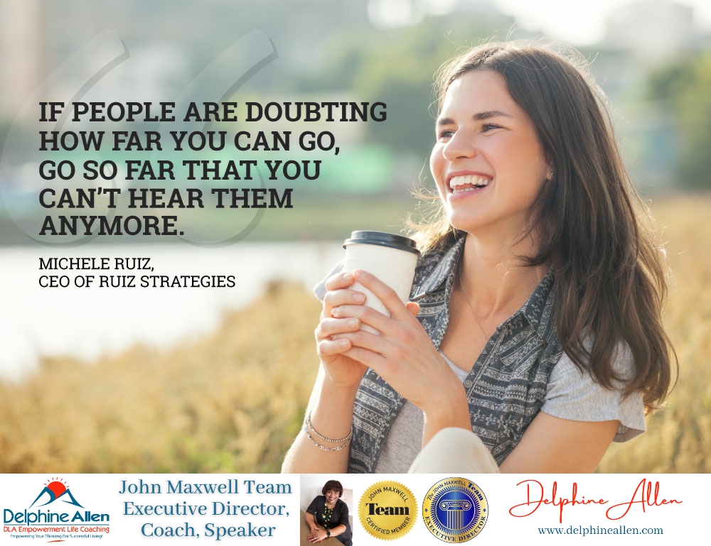 Delphinelallen's tweet photo. There will always be nay-sayers, doubters, and haters. The trick is to turn their snarky remarks into the fuel that drives you forward! https://t.co/q8W18qDWv4