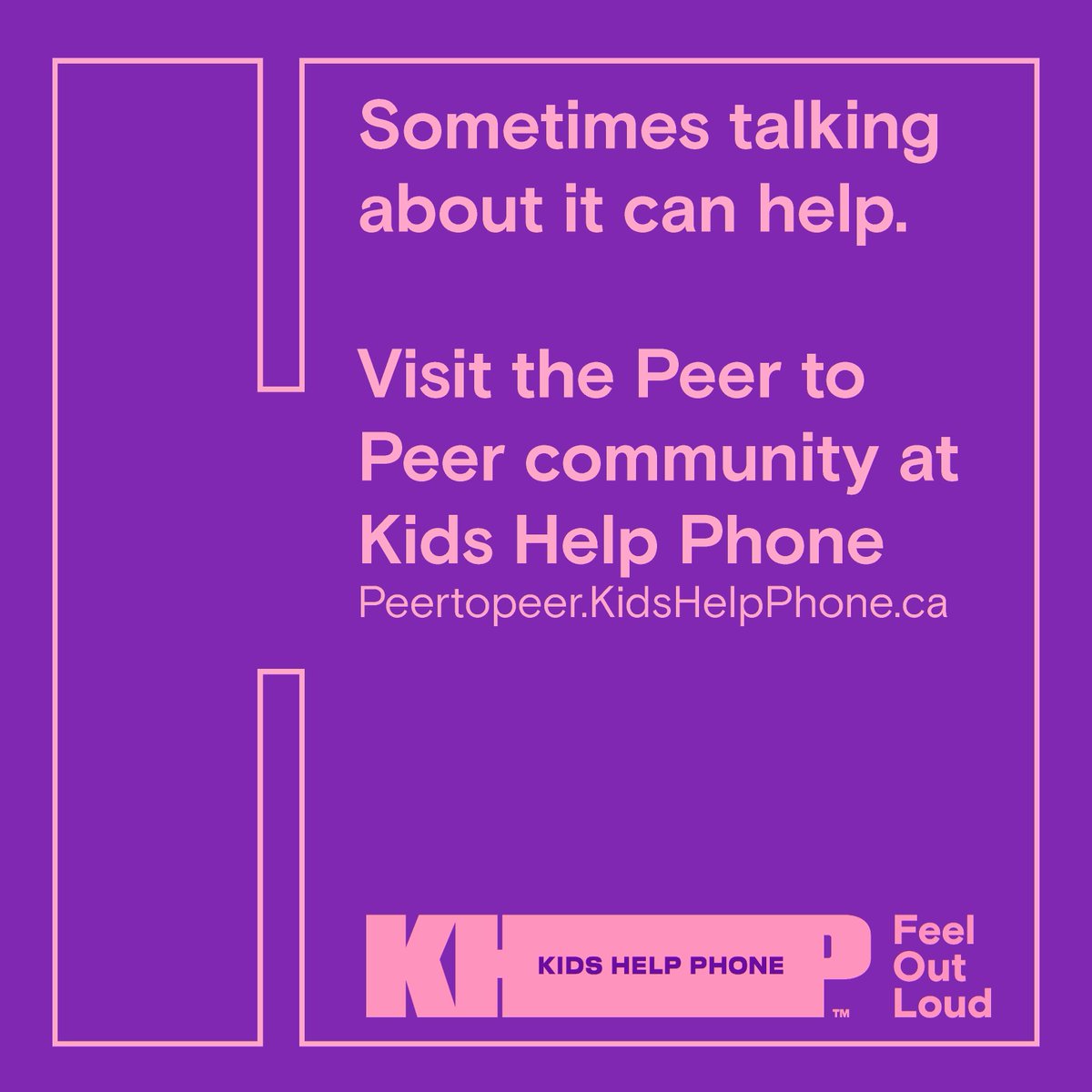 Current events can be difficult to process and may lead to feelings like hopelessness, fear, sadness or isolation. Our Peer-to-Peer community is a safe space developed for youth, by youth, to let those feelings out. Visit peertopeer.kidshelpphone.ca to explore the community.