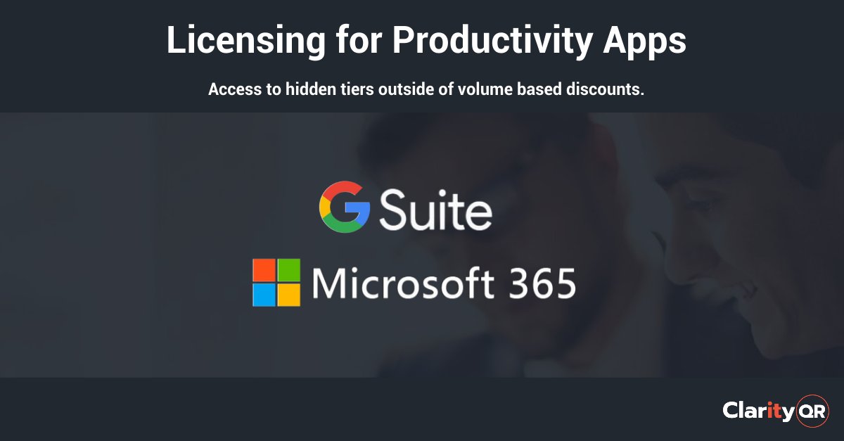 clarityqr's tweet image. Cut costs on productivity apps: Right-size licenses, monitor usage, negotiate discounts, and explore bundles for savings.
Learn more: clarityqr.com/competencies/
#ContractOptimization #ContractNegoatiation #ITContracts #SAAS