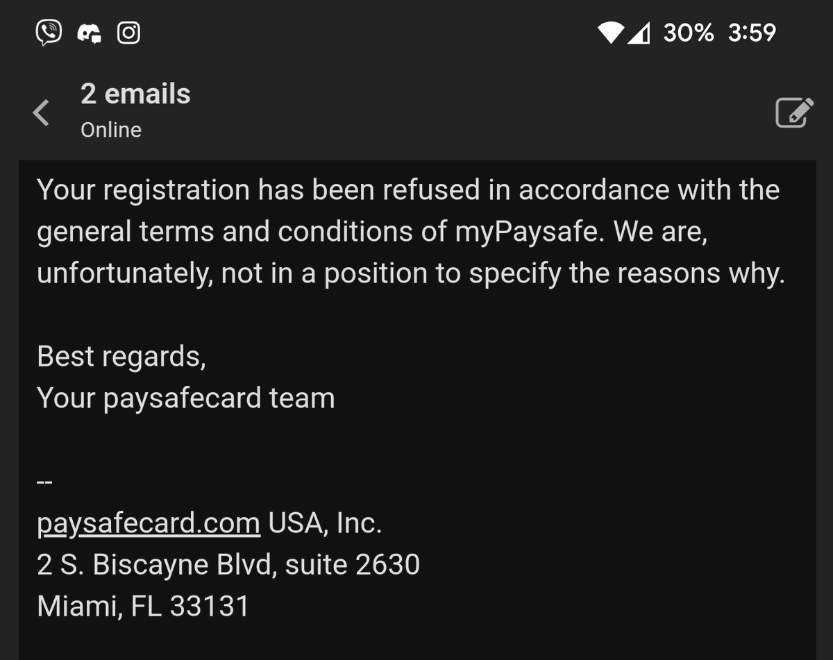 petardimicmain's tweet photo. @paysafecard Thank you Paysafe, what should I do with all of the Paysafe codes that I possess?

This is incredible, I got 2 times refused. https://t.co/derE4ttOrW