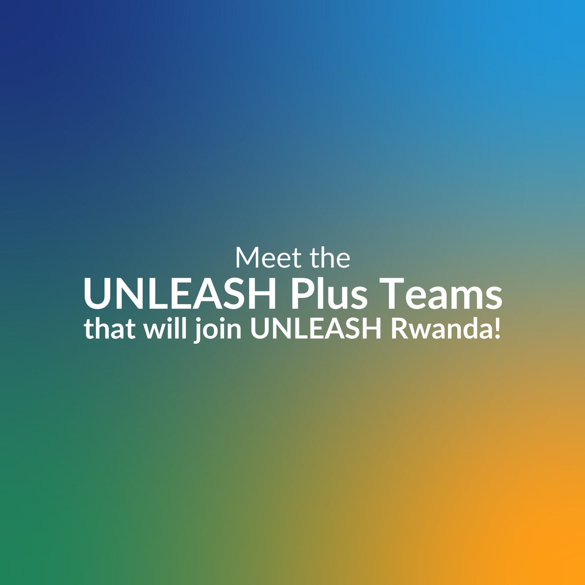 UNLEASHlab's tweet photo. UNLEASH is happy to present the top 25 Teams of #UNLEASHPlus who will participate in Phase 3 of the program as part of the Innovation Lab in Rwanda this December, to engage their Mentors and Experts! Read more at: https://t.co/njYciTFEuC
Co-designed & co-led with @Chemonics https://t.co/ovIbf8fTcW