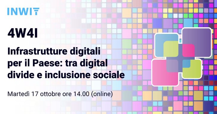 📅 #SaveTheDate! Domani alle 14, “Infrastrutture digitali per il Paese: tra #digitaldivide e #inclusione sociale”, l’evento di #INWIT all’interno di <a href="/4W4Inclusion/">4W4I</a>, la maratona di eventi legati a D&amp;I.

Scopri di più ➡️ inwit.it/it/storie/inwi…